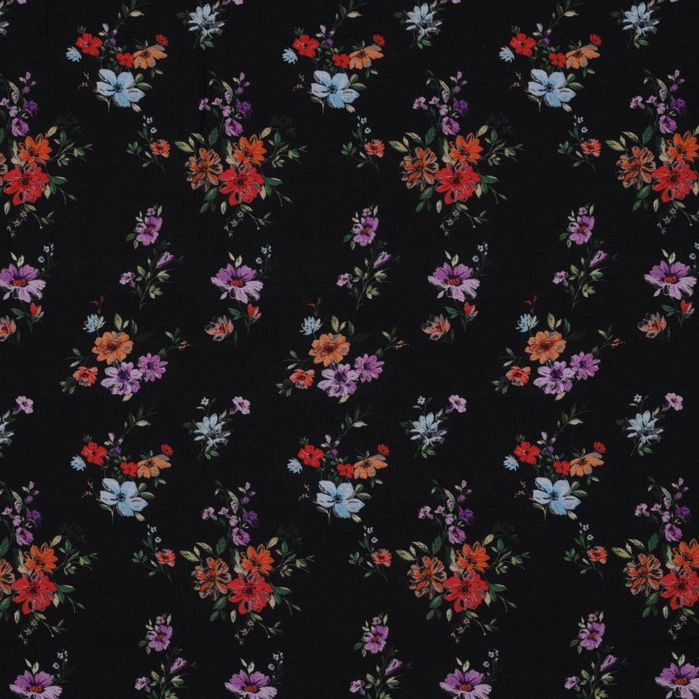 Elisa dress | black flowers