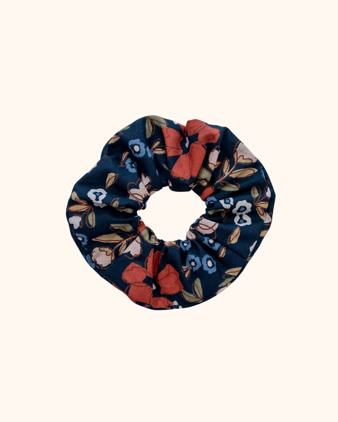 Scrunchie | Navy bloemen