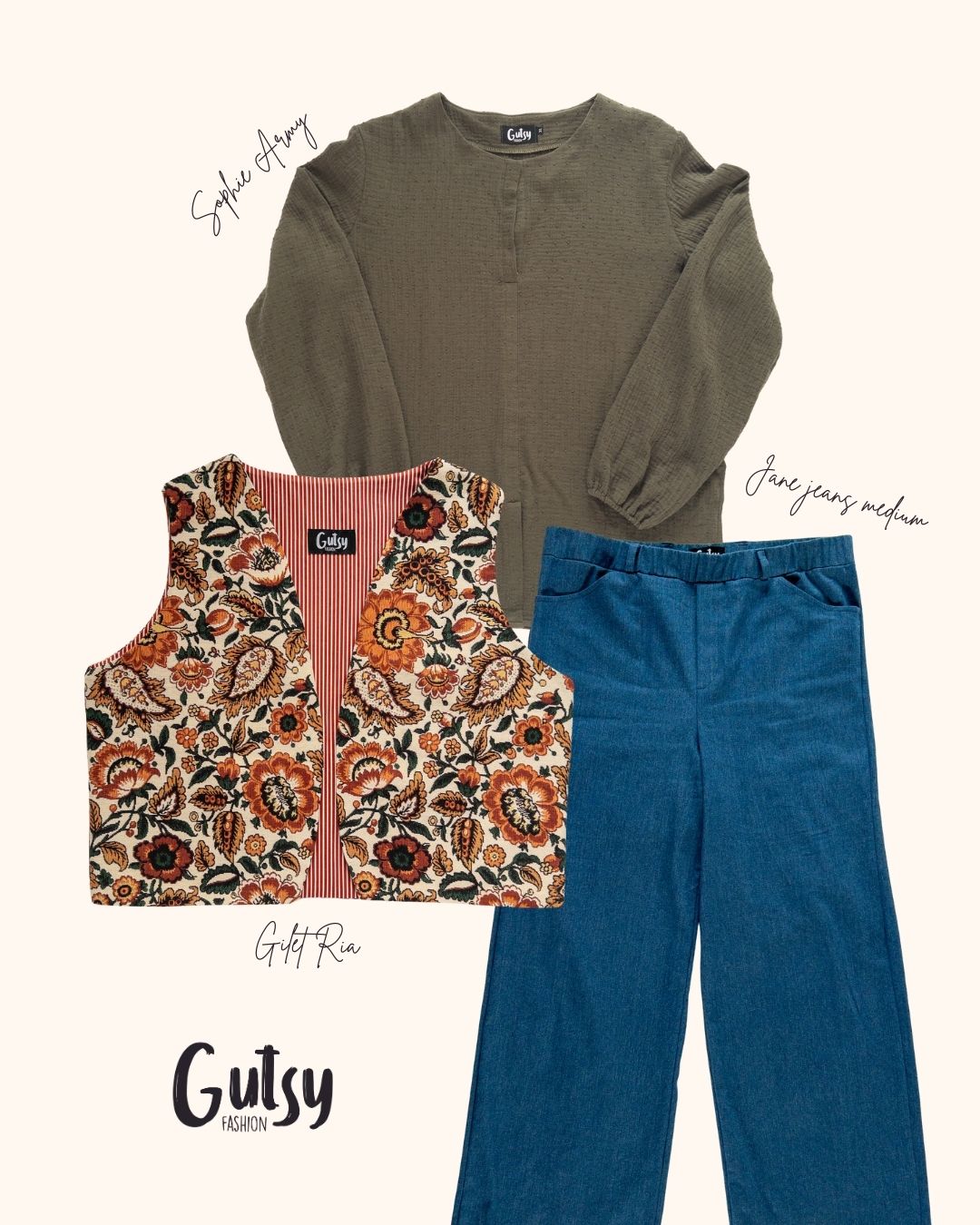 Sophie blouse | Army