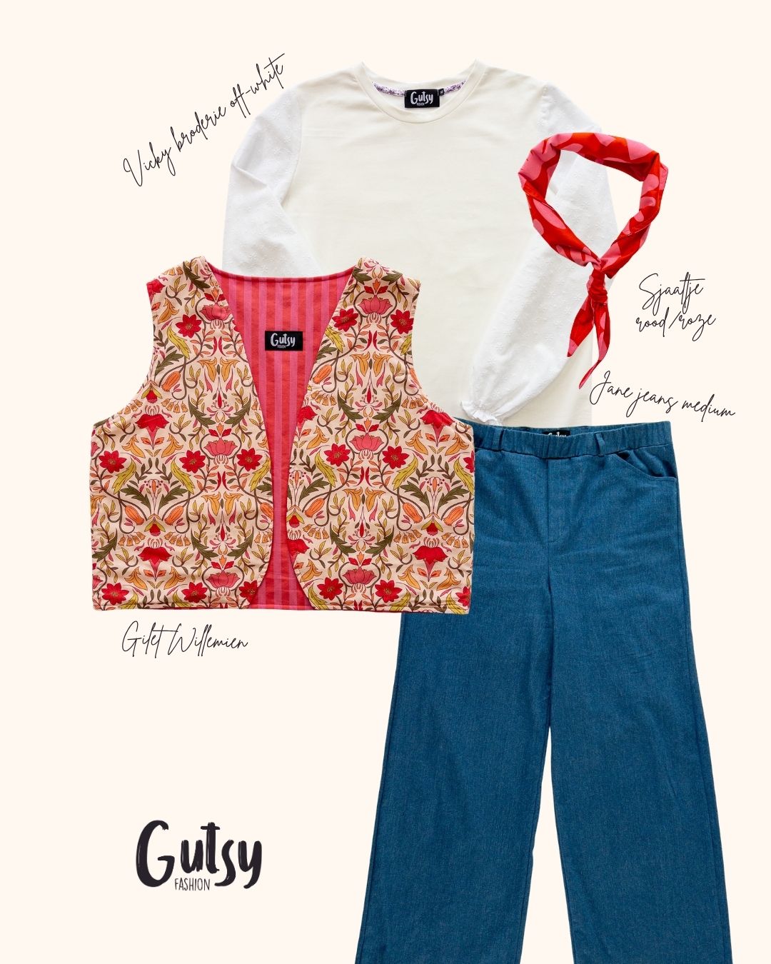 Sjaaltje | Rood/roze