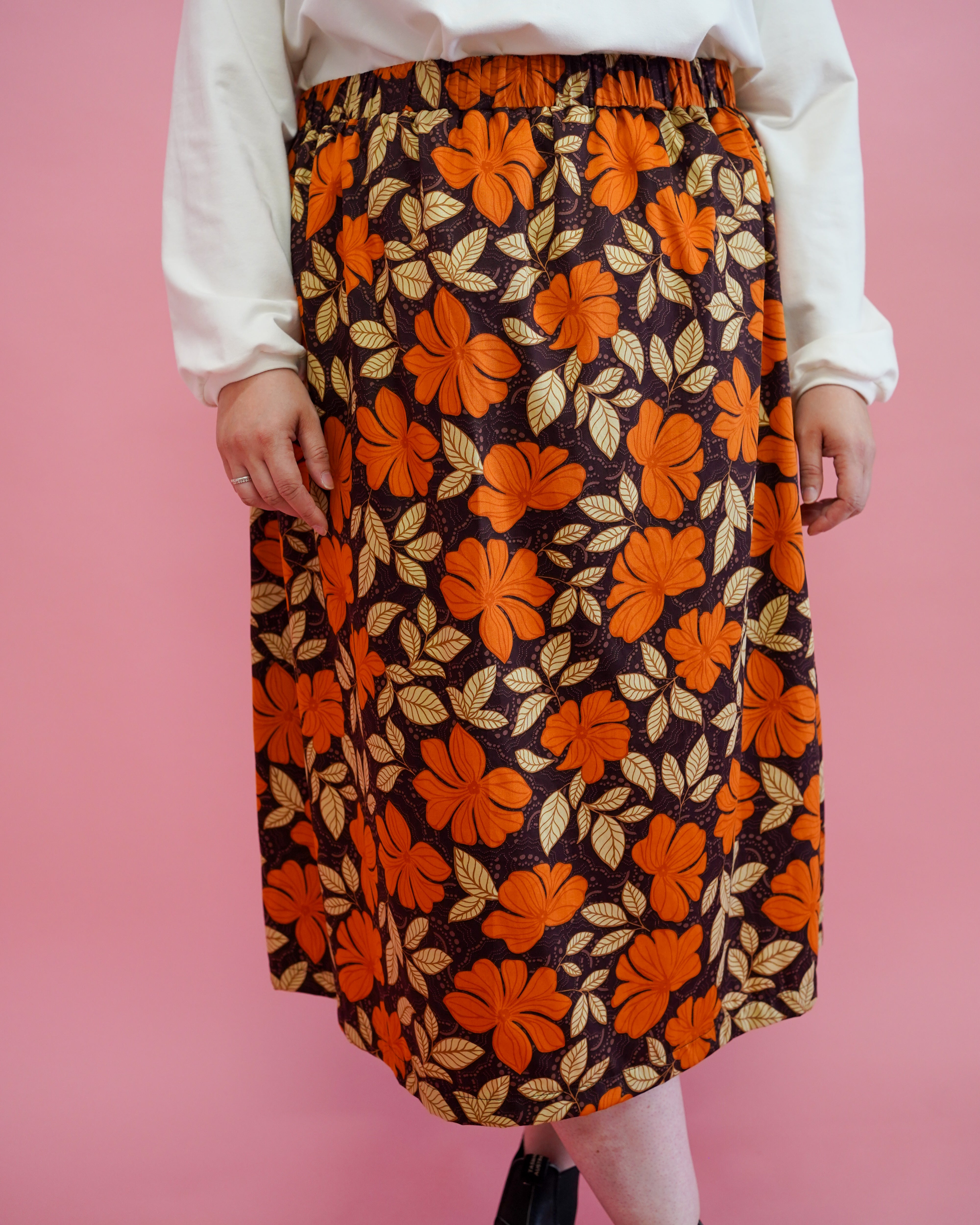 Rok Sarah | Satijn bloemen
