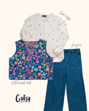 Sophie blouse | geborduurde hartjes