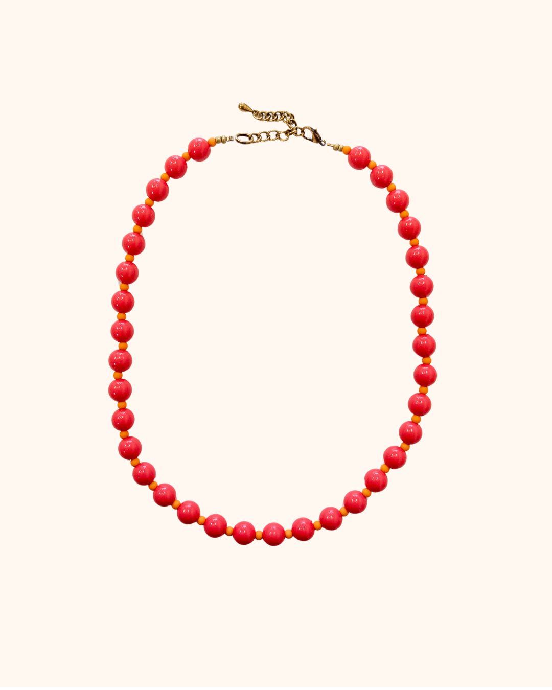 Ketting Duo | Roze/oranje