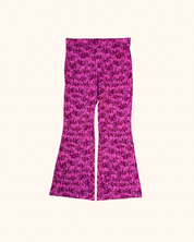 Flared Kaat | Bloemen paars