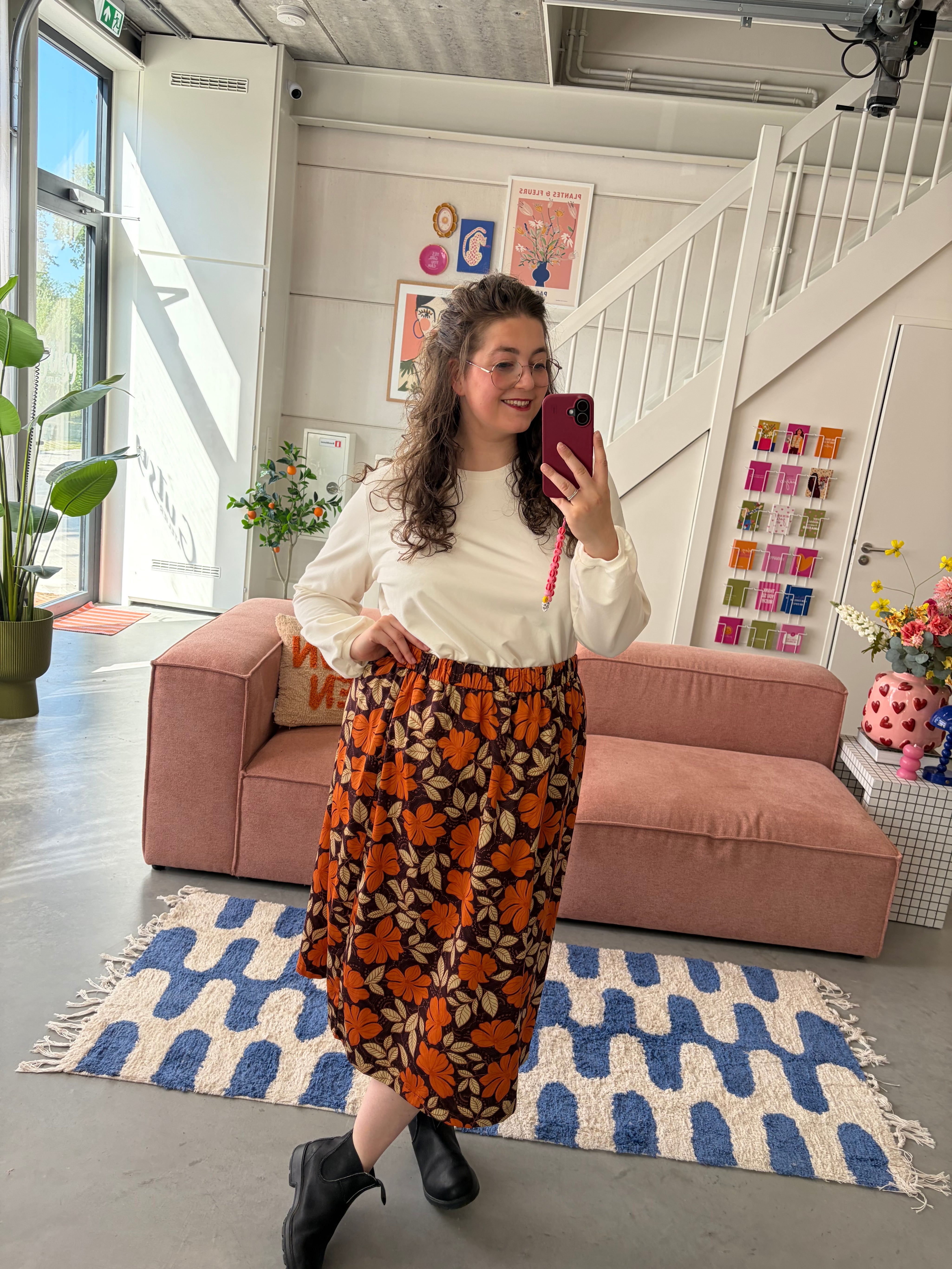 Rok Sarah | Satijn bloemen