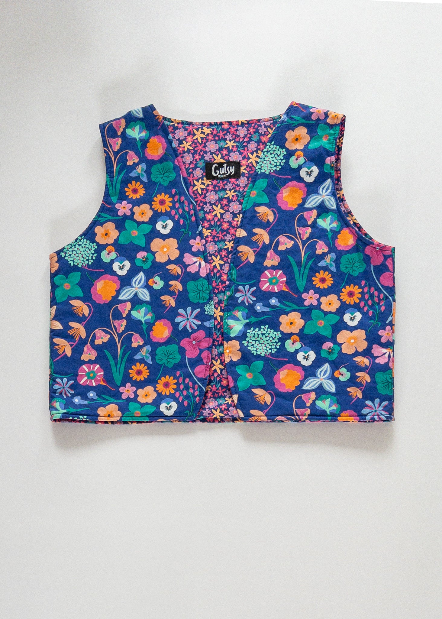Gilet reversible cobalt