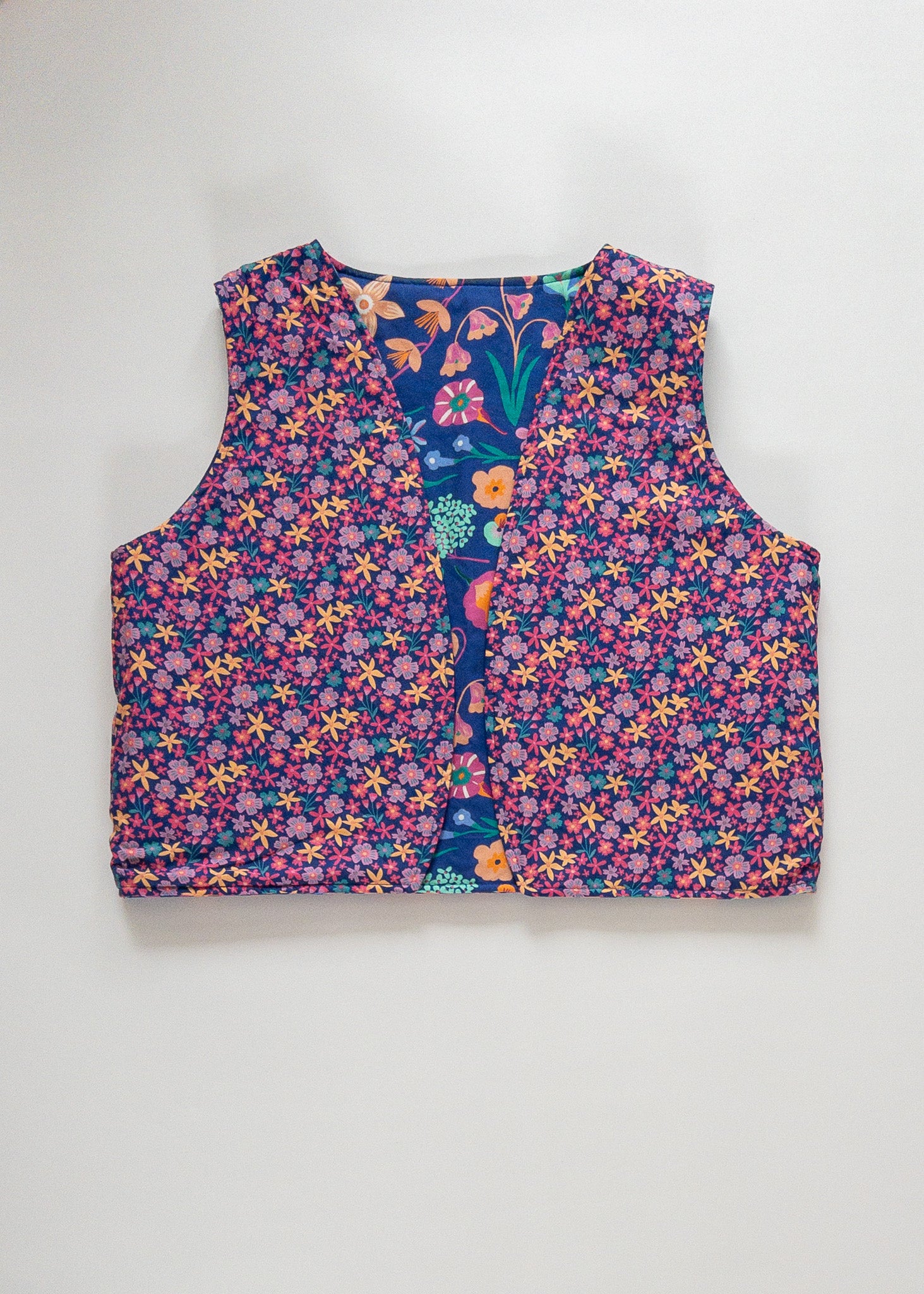 Gilet reversible cobalt