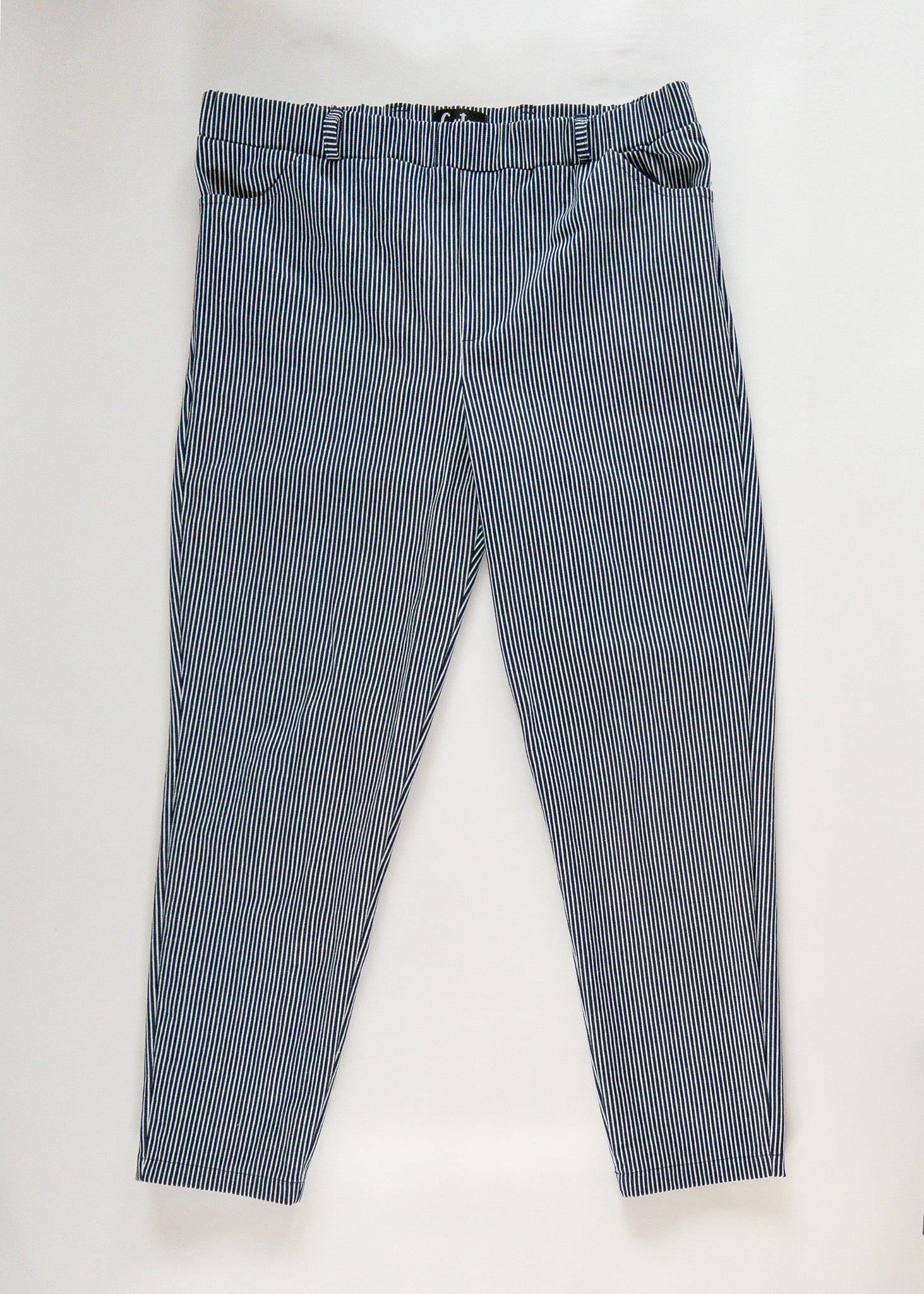 Mom jeans Mae | donker streep