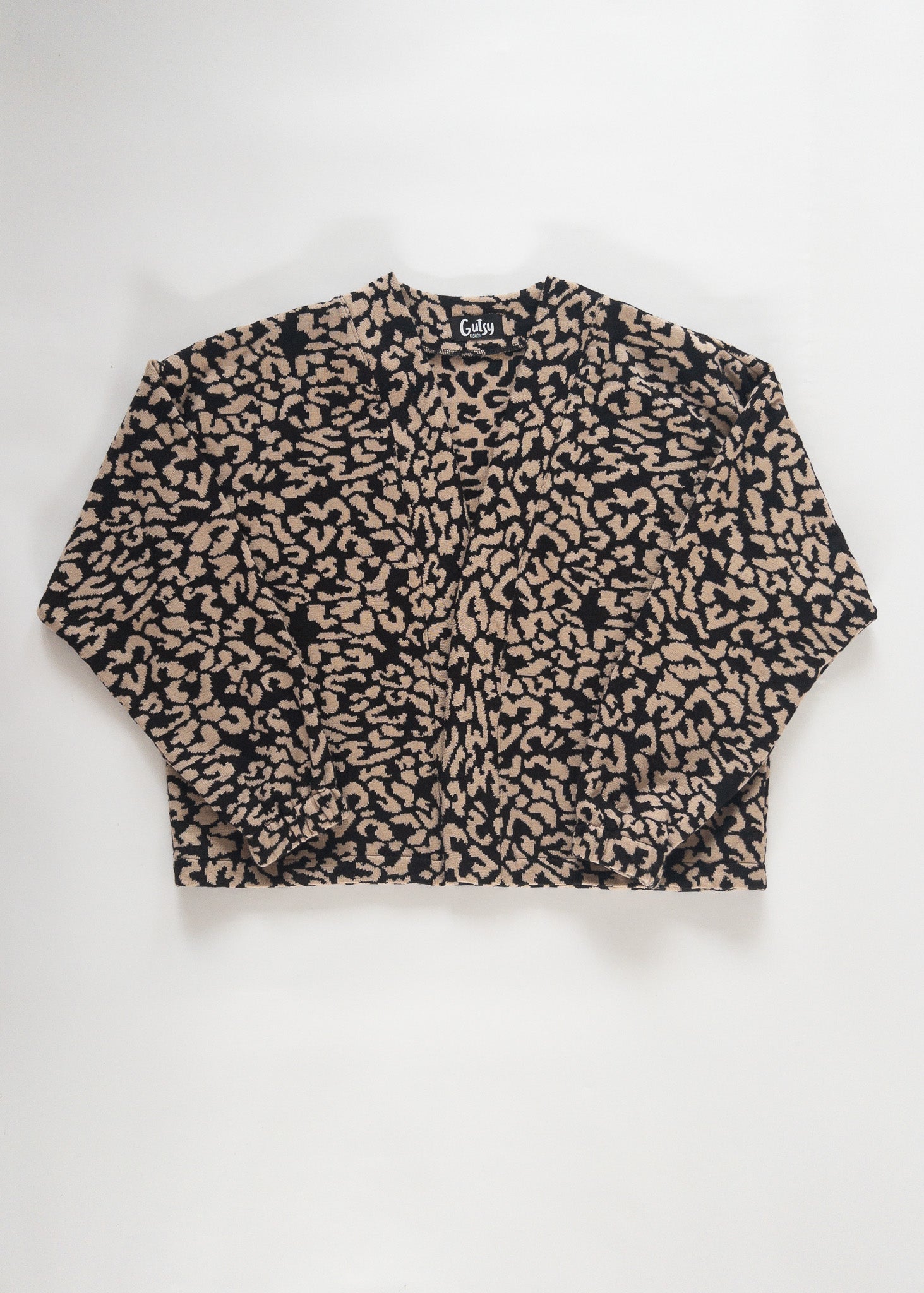 Miep vest | Zwart/beige