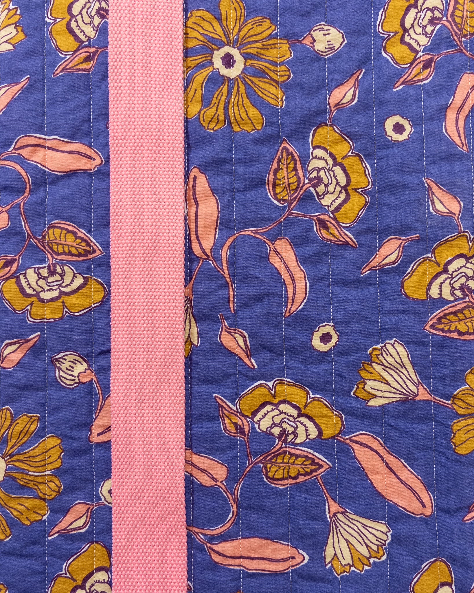 Hutkoffer | Lila bloemen