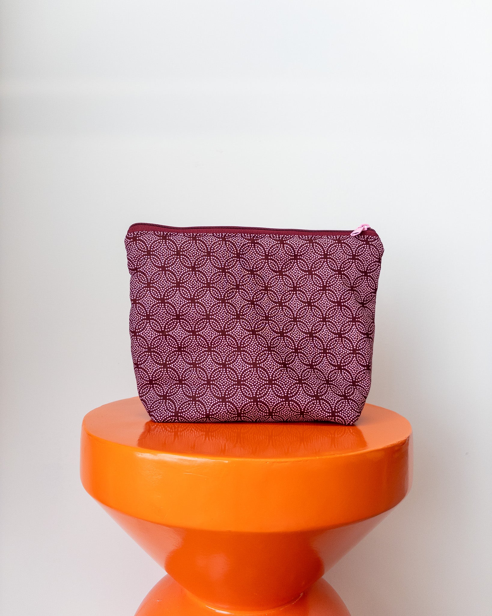 Projectbag/toilettas midi | Bordeaux grafisch