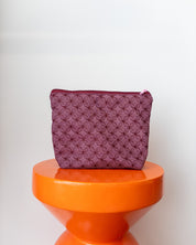 Projectbag/toilettas midi | Bordeaux grafisch