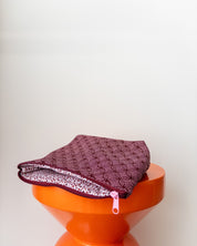 Projectbag/toilettas midi | Bordeaux grafisch