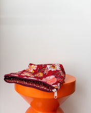 Projectbag/toilettas midi | Herfst bloemen