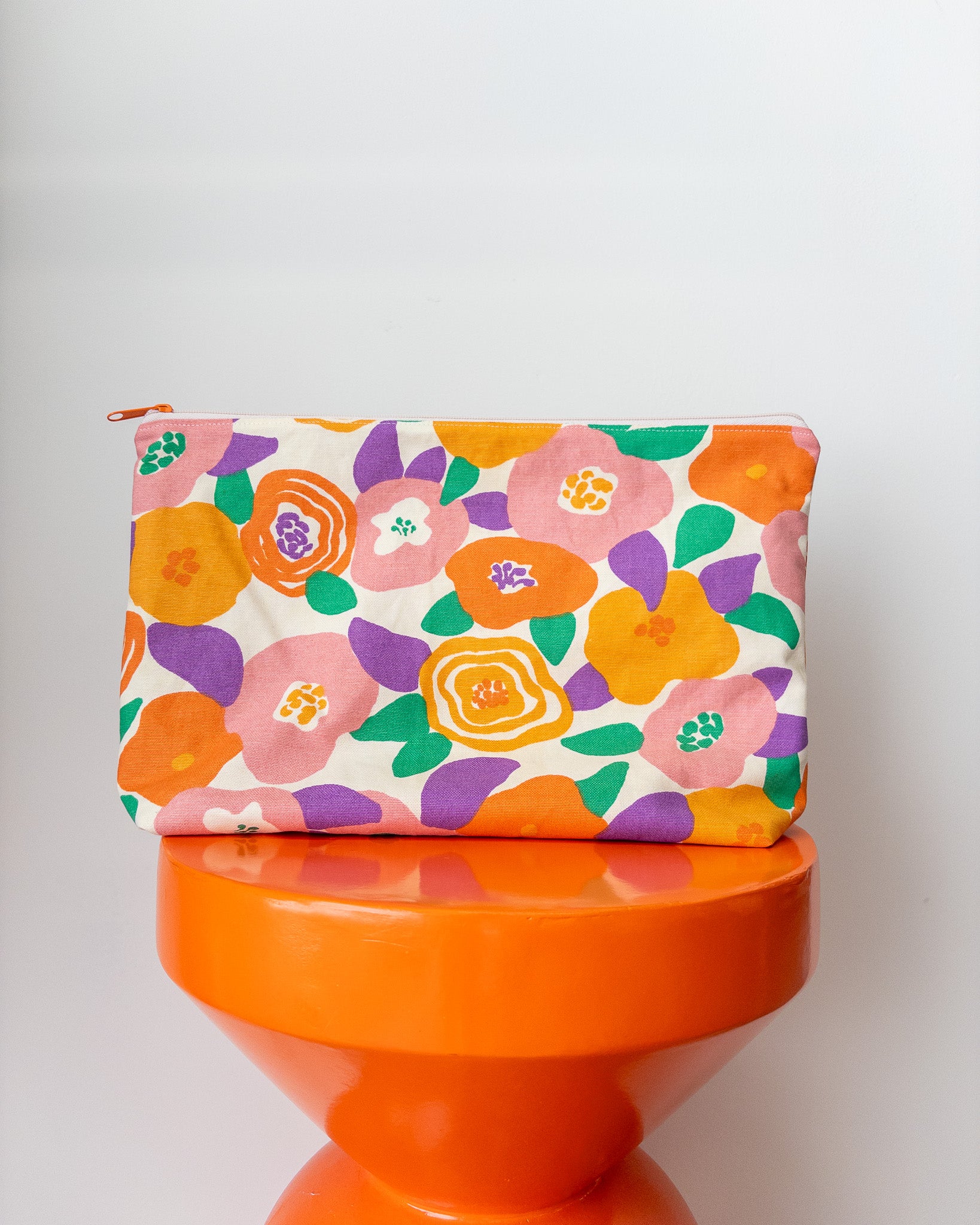 Projectbag XL met vakken | Rozen