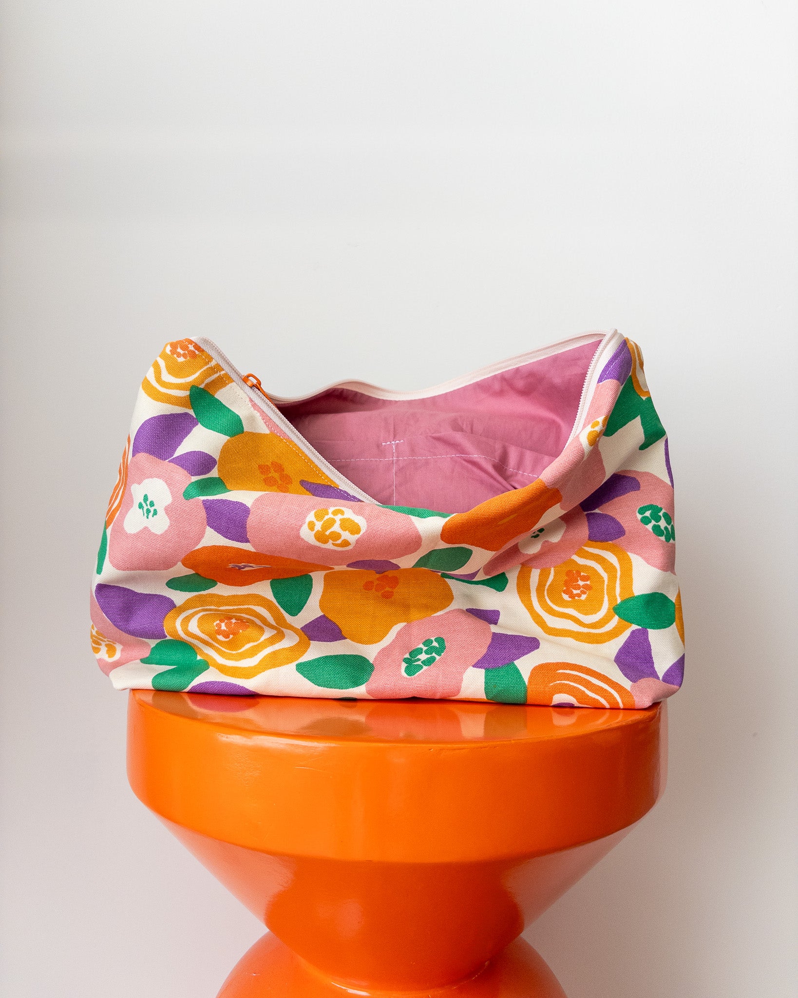 Projectbag XL met vakken | Rozen