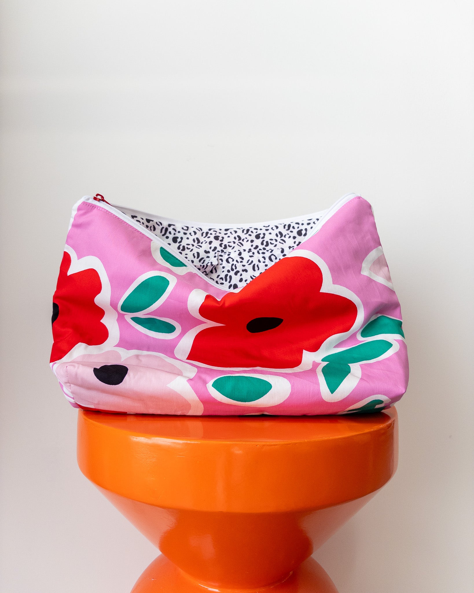 Projectbag XL met vakken | Pop of colour