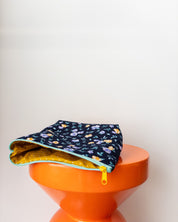 Projectbag/toilettas midi | Old skool bloemen