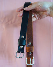 Zwarte leren riem | Gutsy X Cooper & Quint