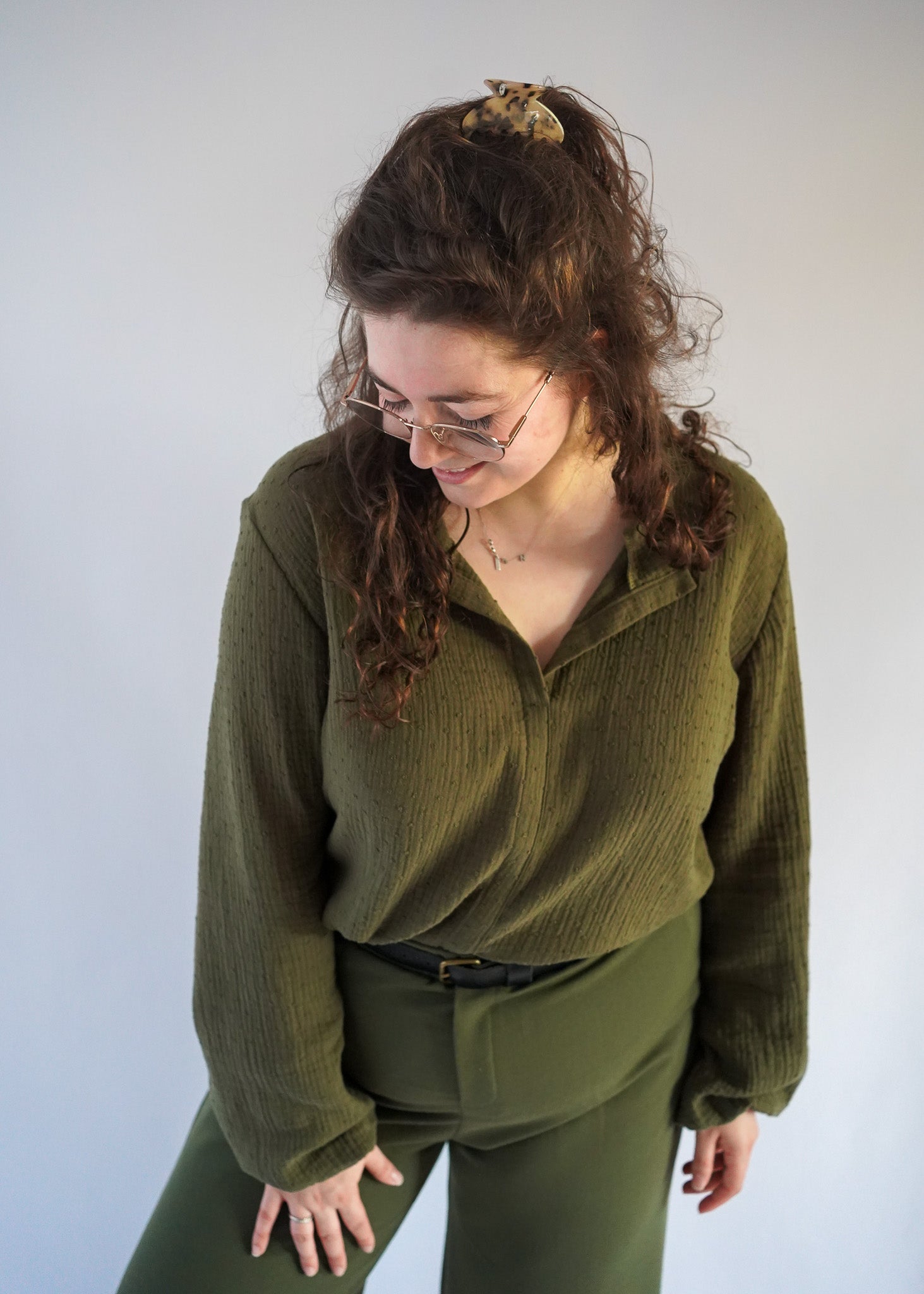 Sophie blouse | Army