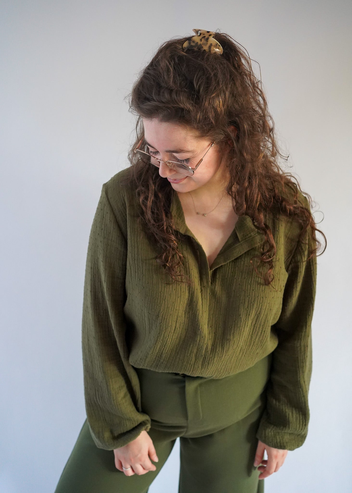 Sophie blouse | Army