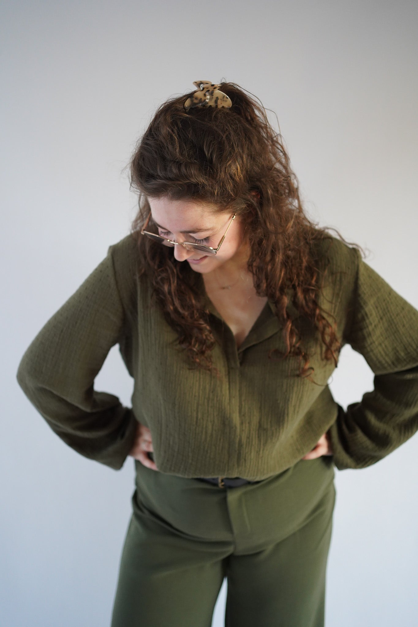 Sophie blouse | Army