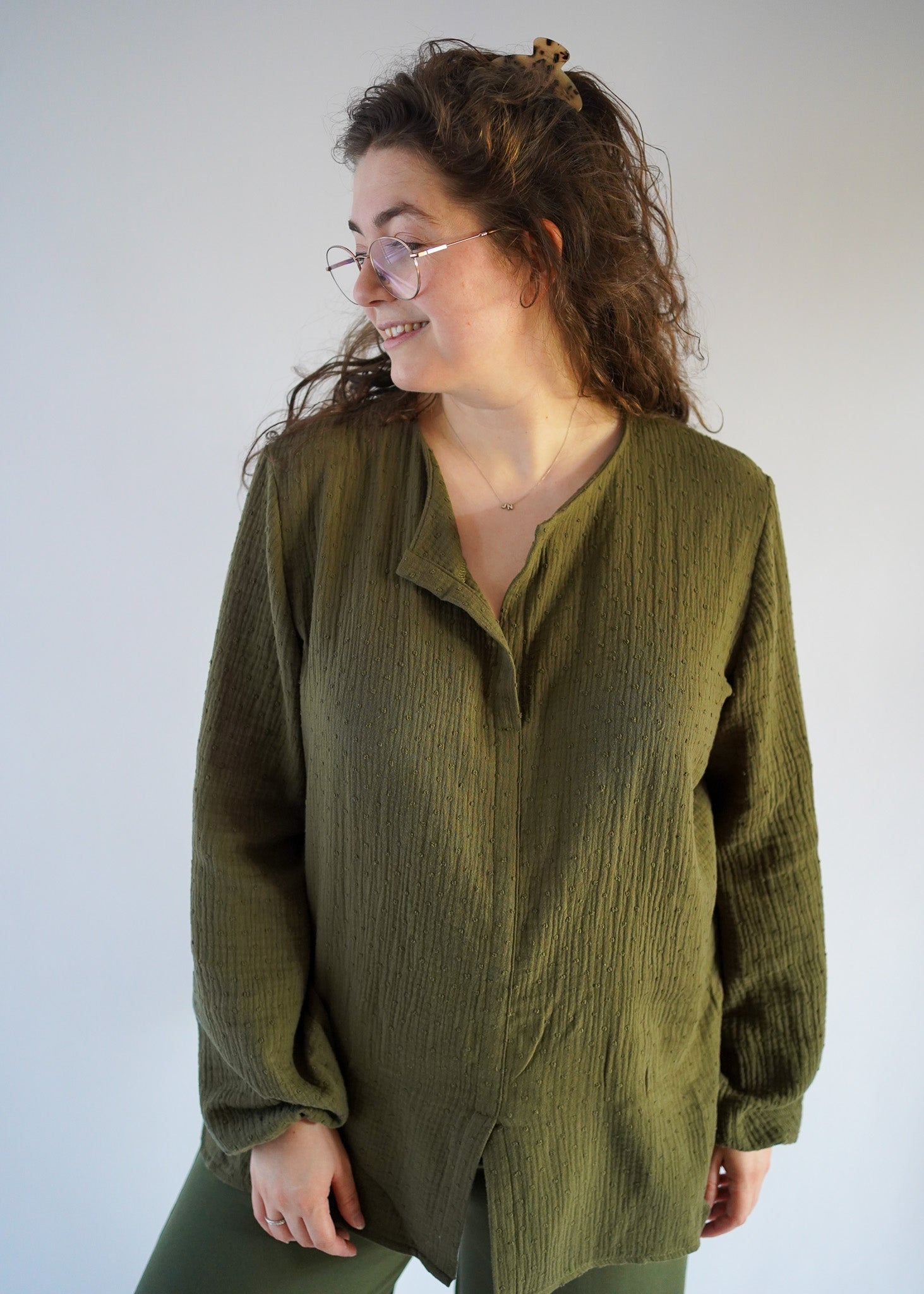 Sophie blouse | Army