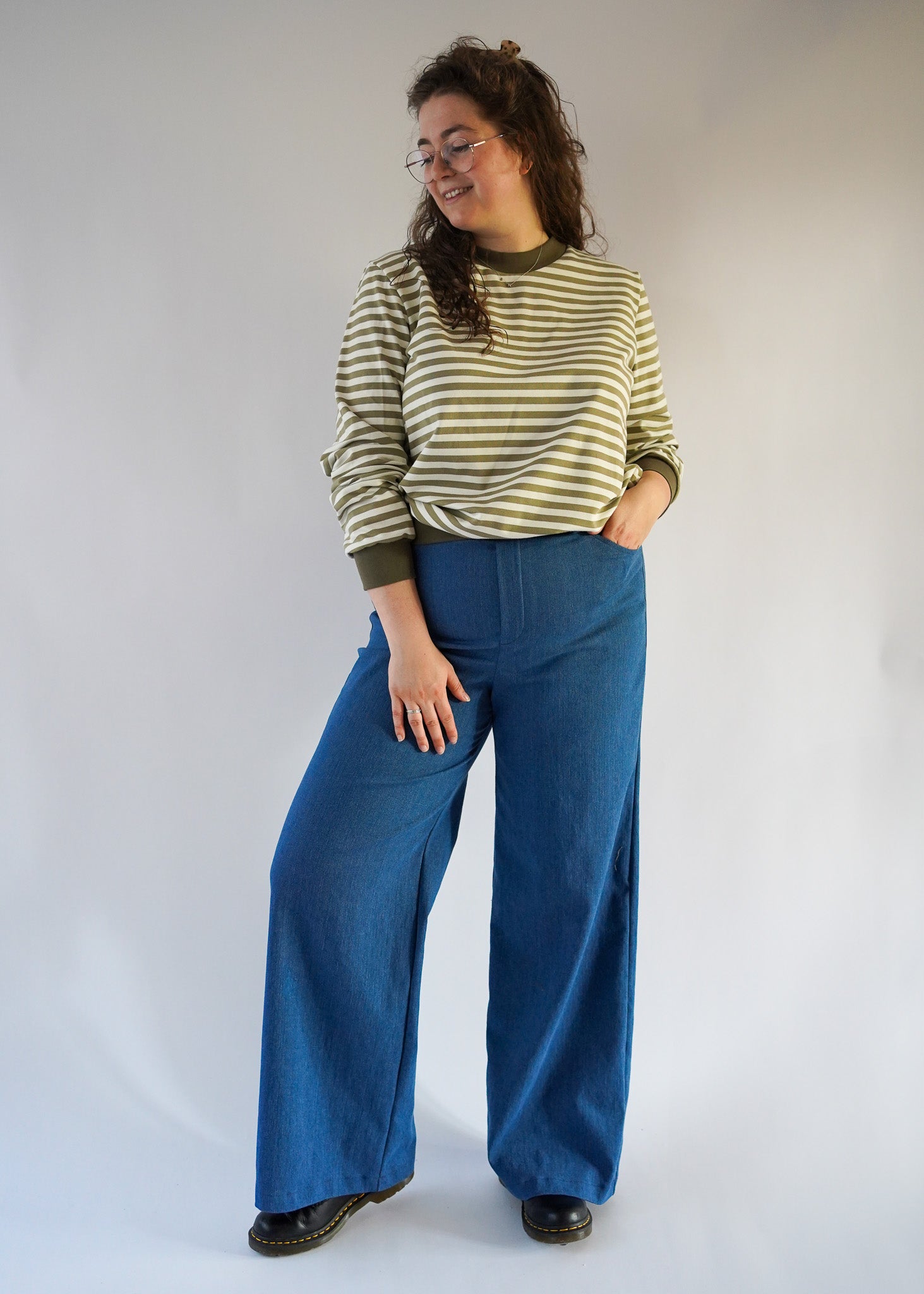 Jeans wide leg Jane | Medium denim
