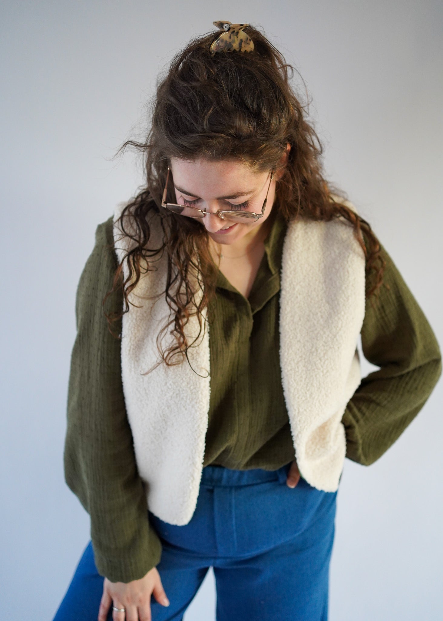 Gilet Teddy | Ecru