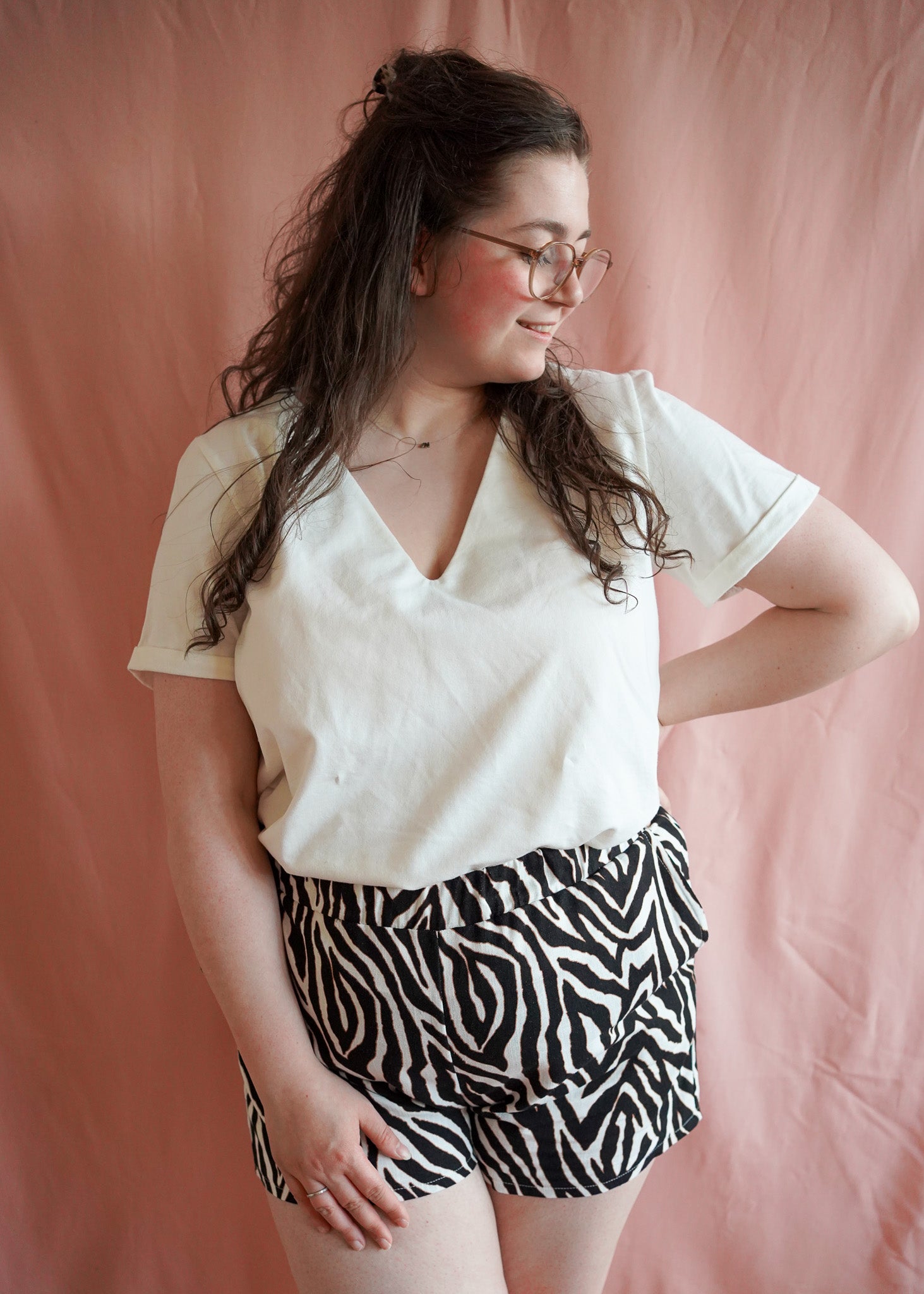 Top Maud | Effe kleuren in V-hals of rond