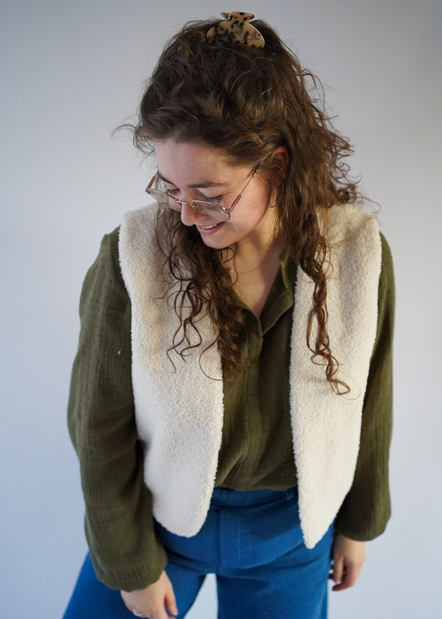Gilet Teddy | Ecru