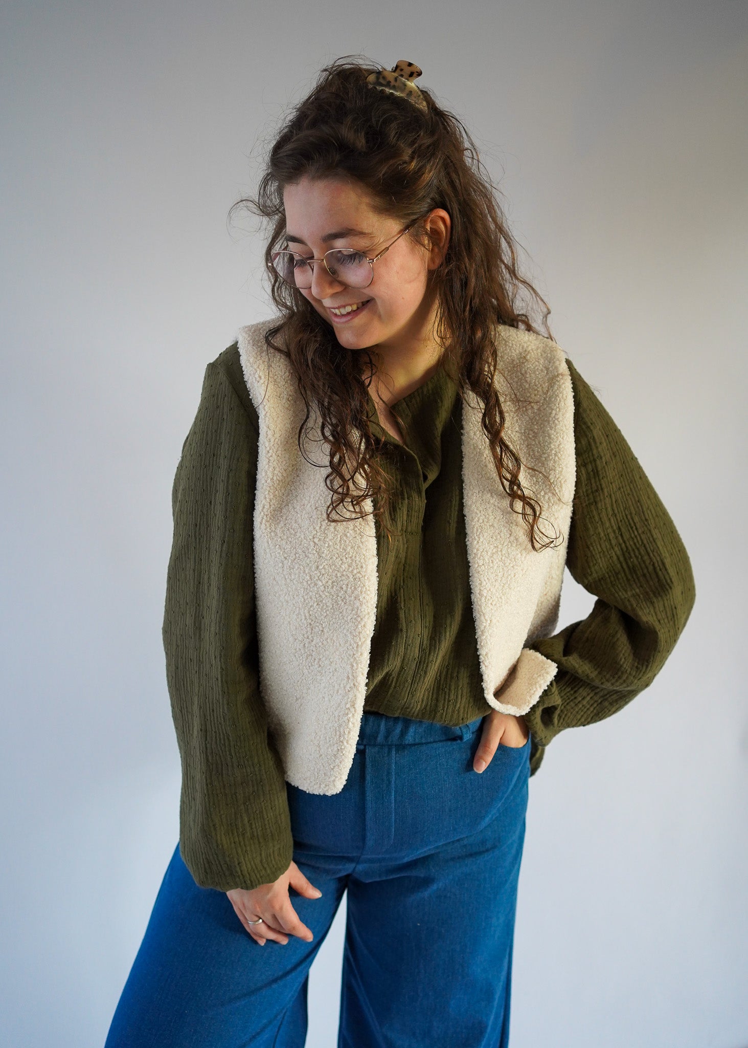 Gilet Teddy | Ecru