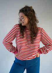 Maud sweater | Rood/roze