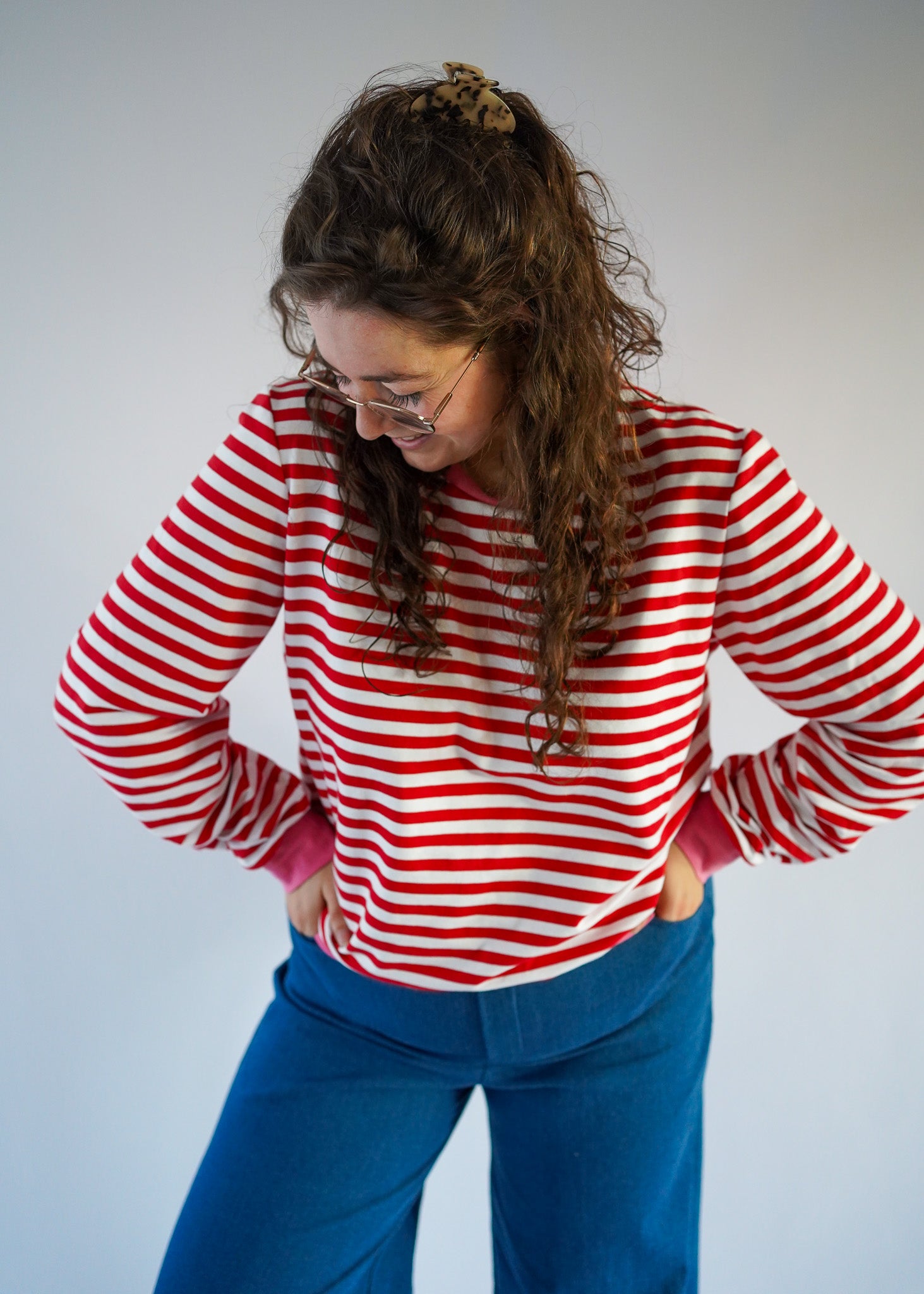 Maud sweater | Rood/roze