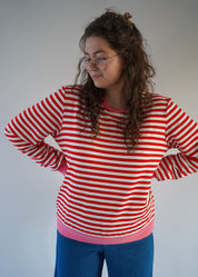 Maud sweater | Rood/roze