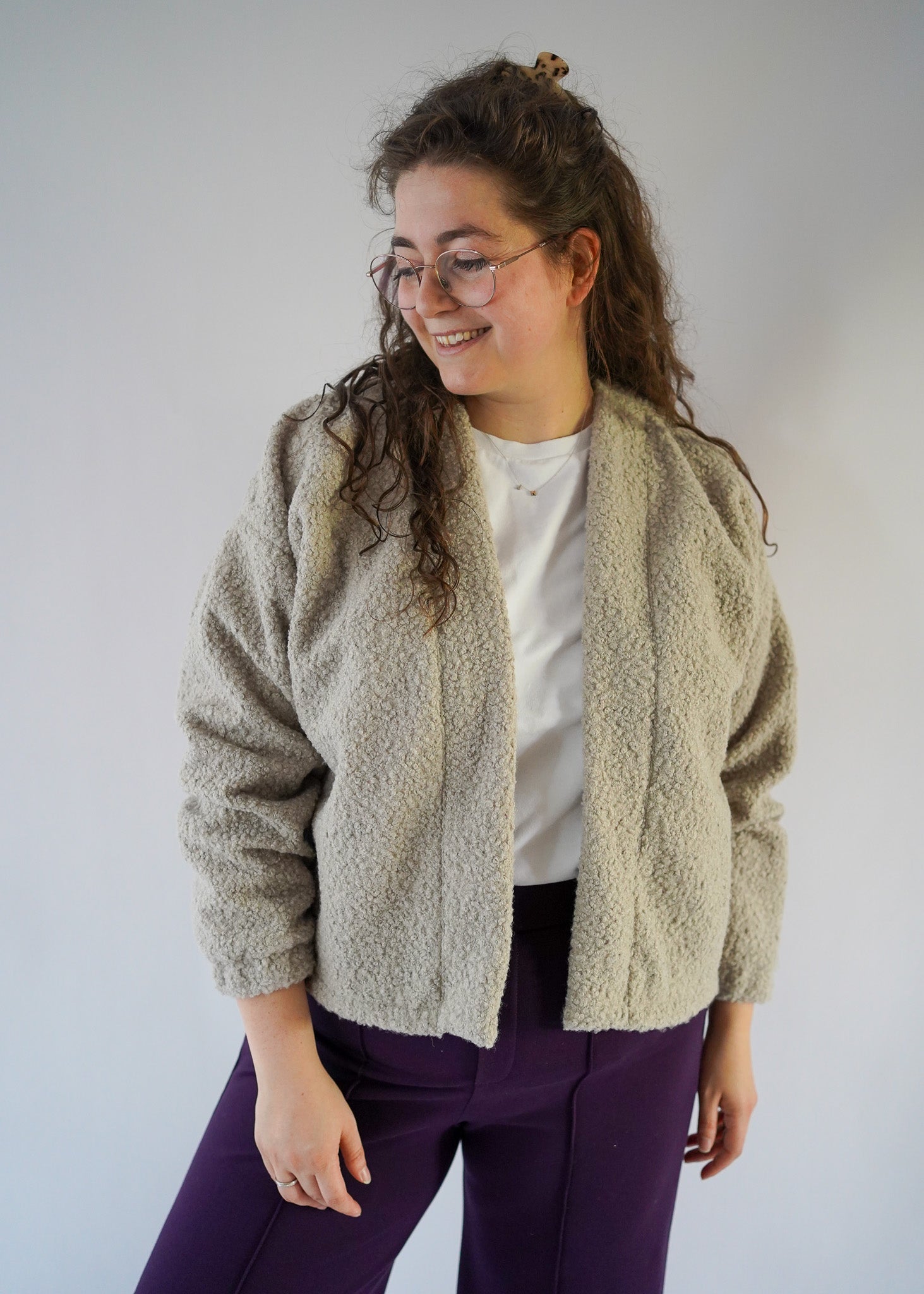 Miep vest | taupe teddy