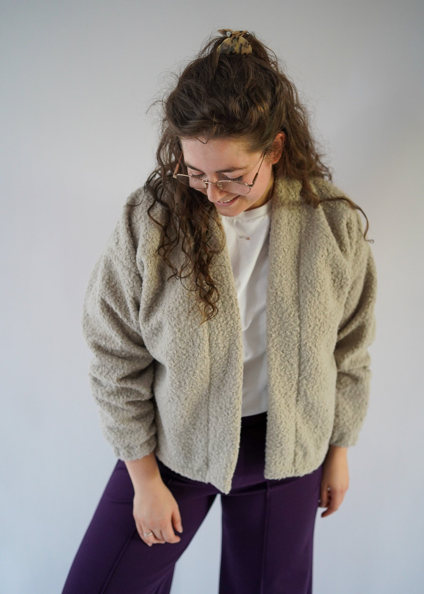 Miep vest | taupe teddy