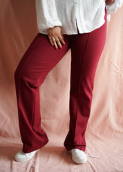 Straight pants Tess | Bordeaux