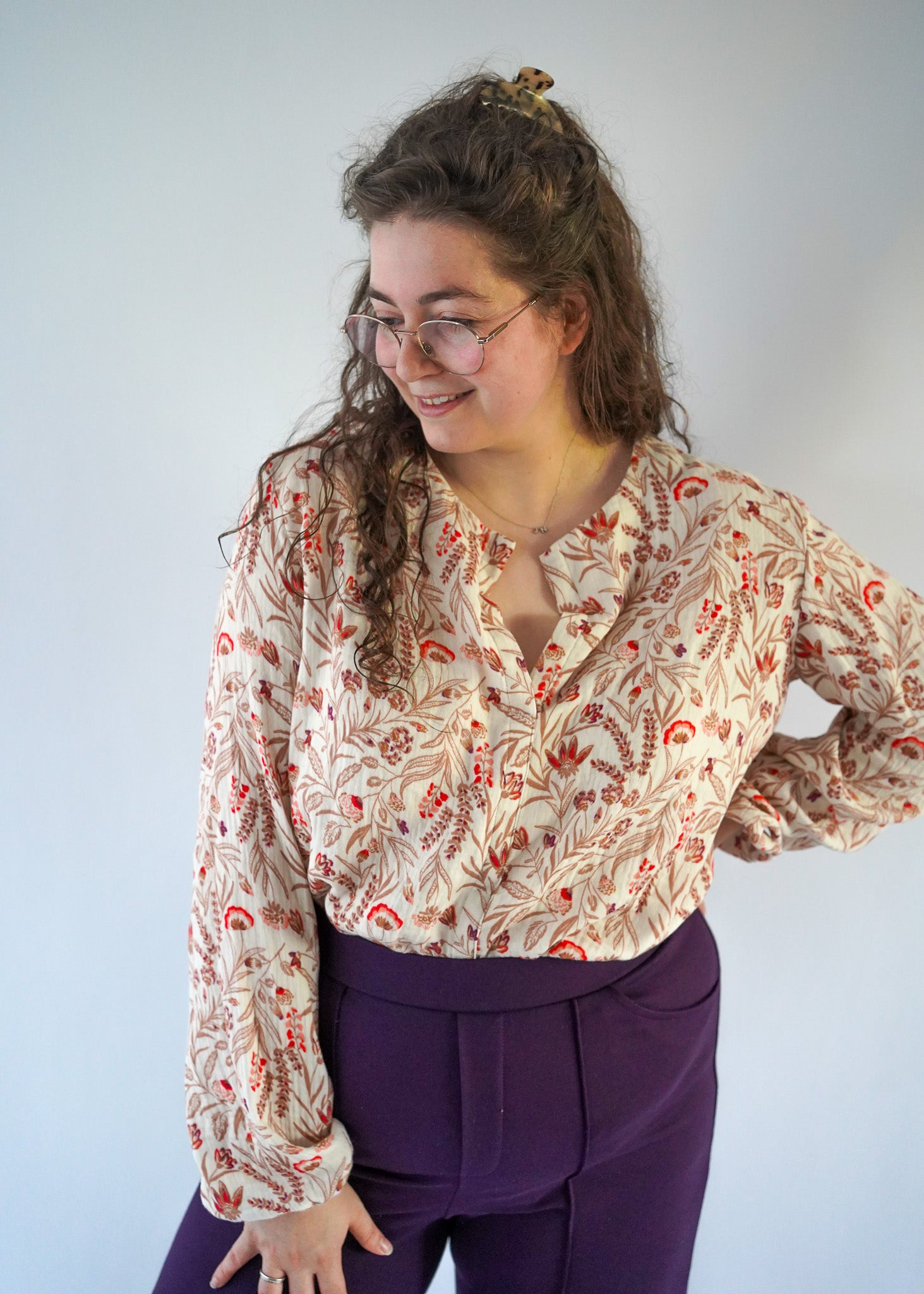 Sophie blouse | herfst bloemen
