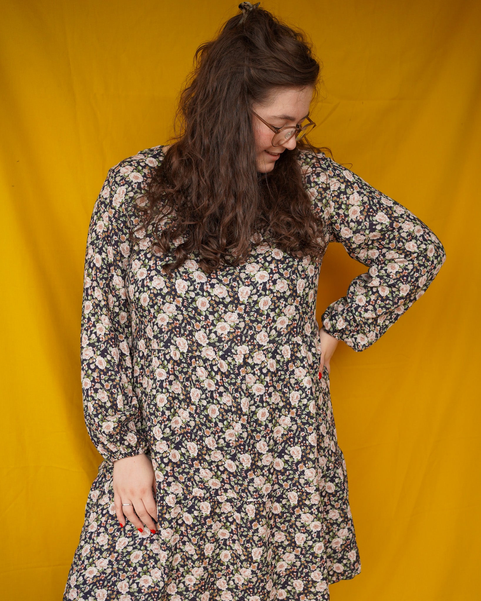 Fay (navy flowers) dress