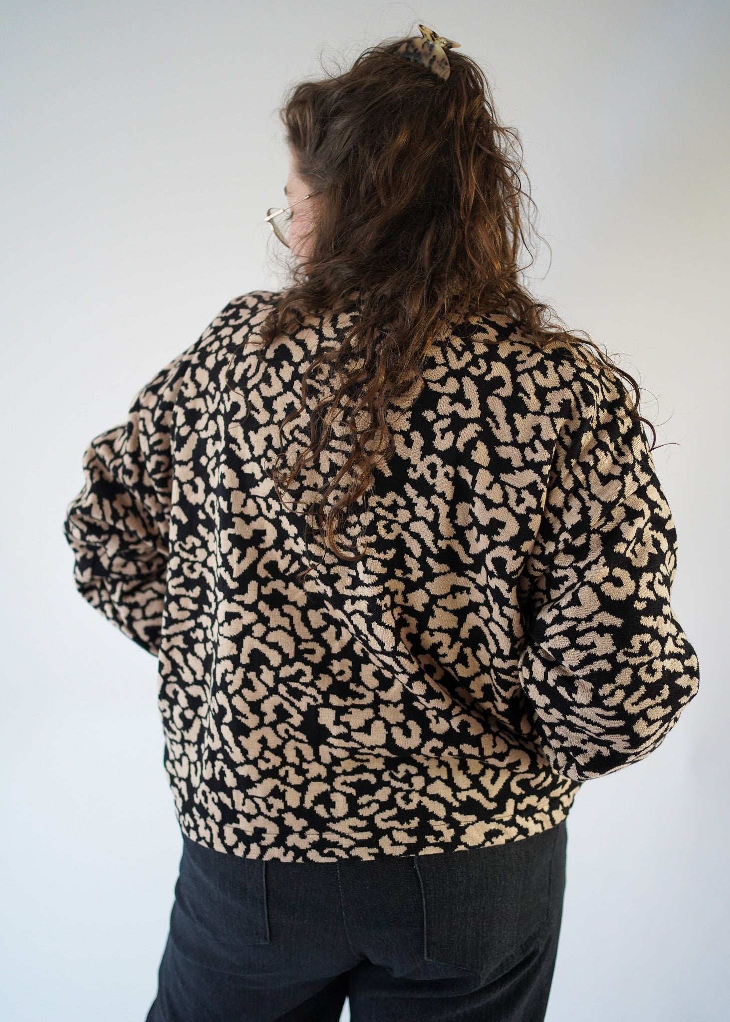 Miep vest | Zwart/beige