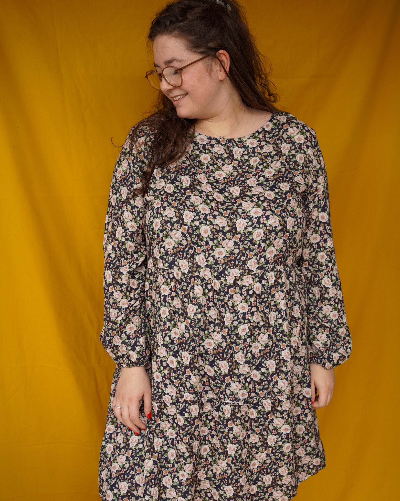 Fay (navy flowers) dress