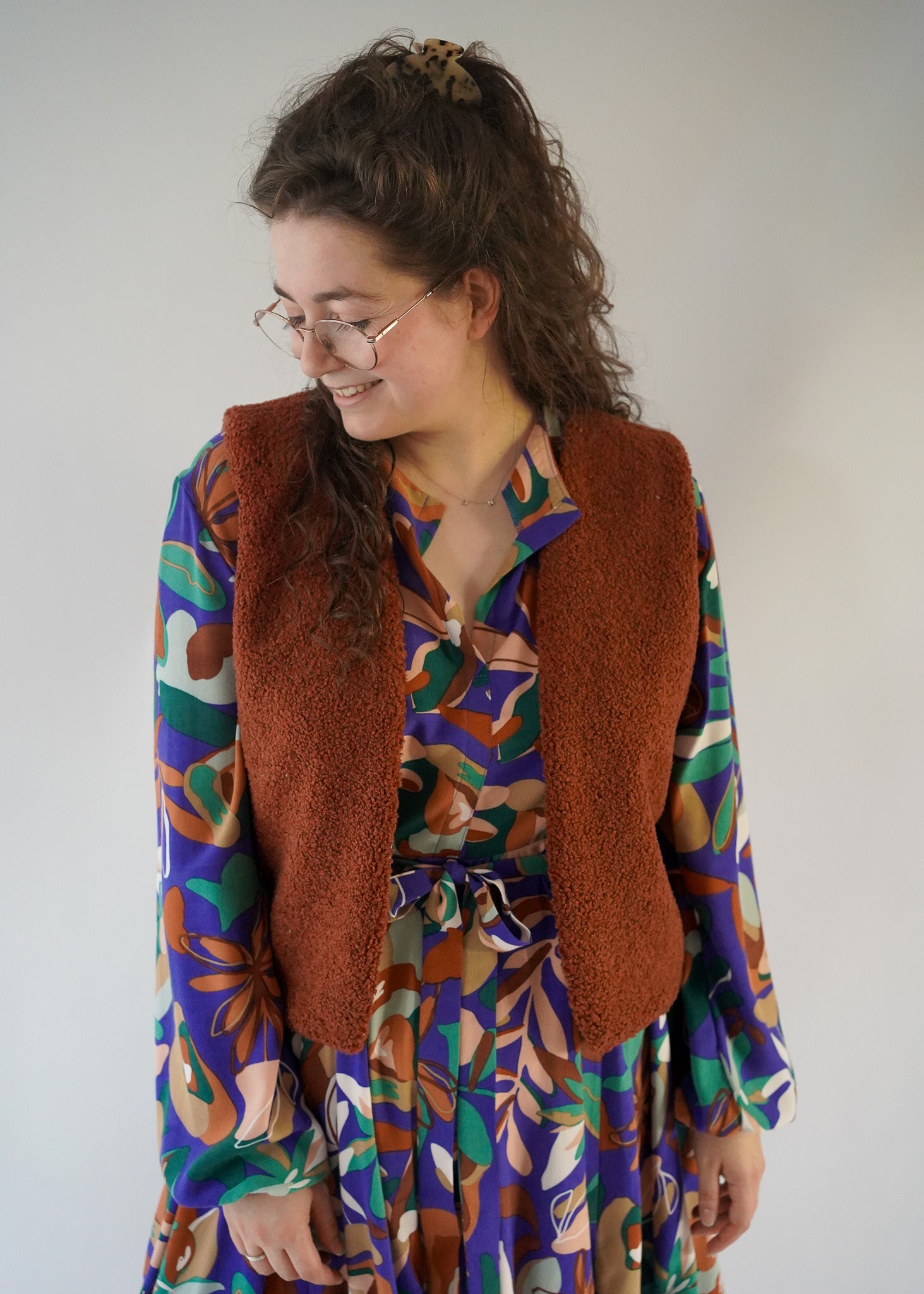Gilet Teddy | Brique