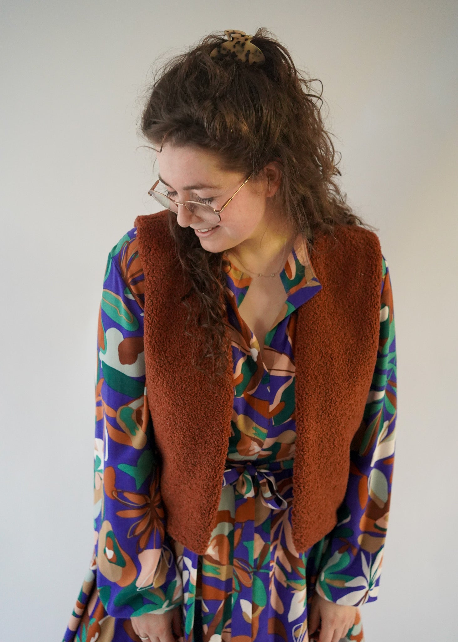 Gilet Teddy | Brique