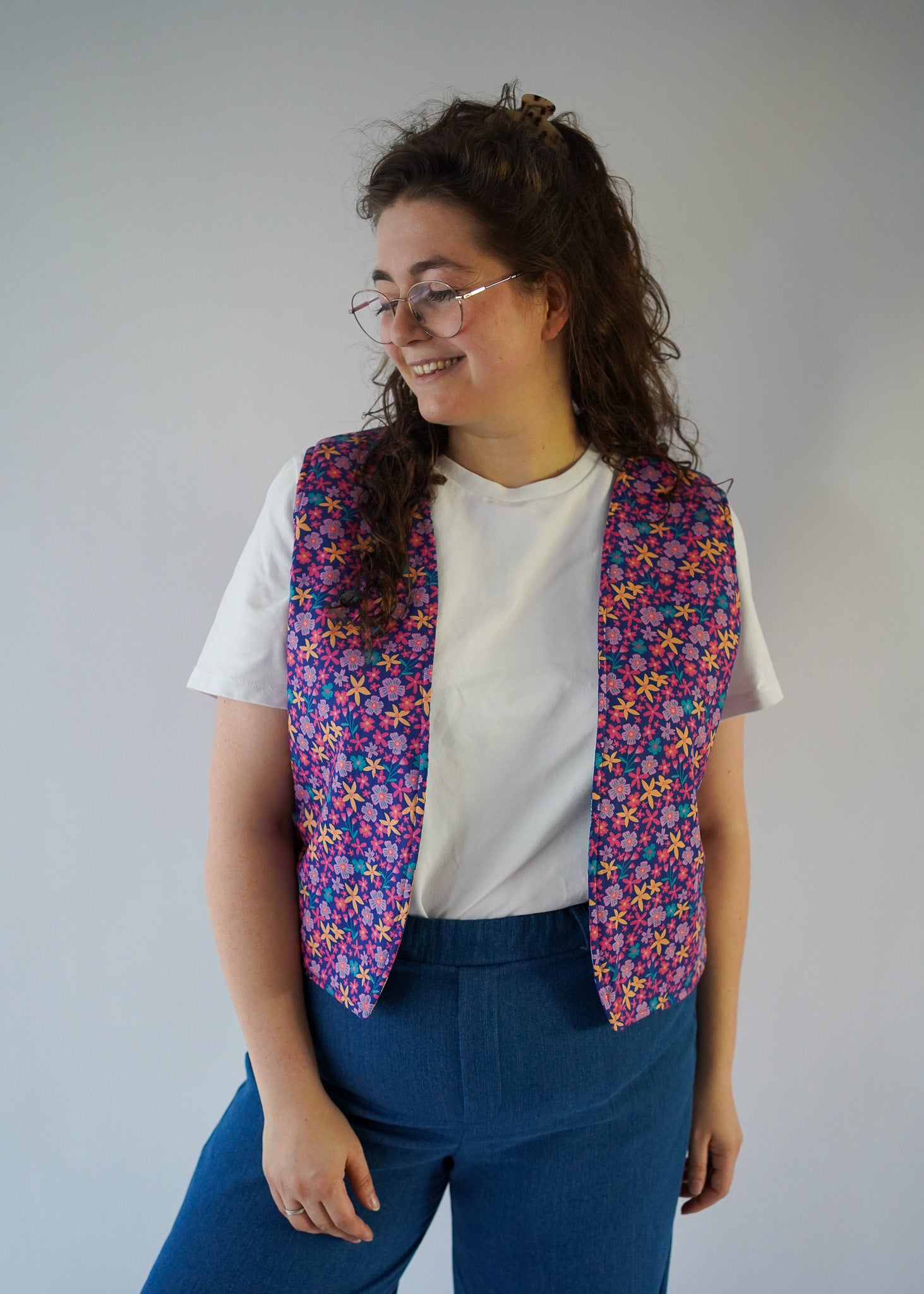 Gilet reversible cobalt