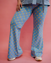 Flared Kaat | Blauw