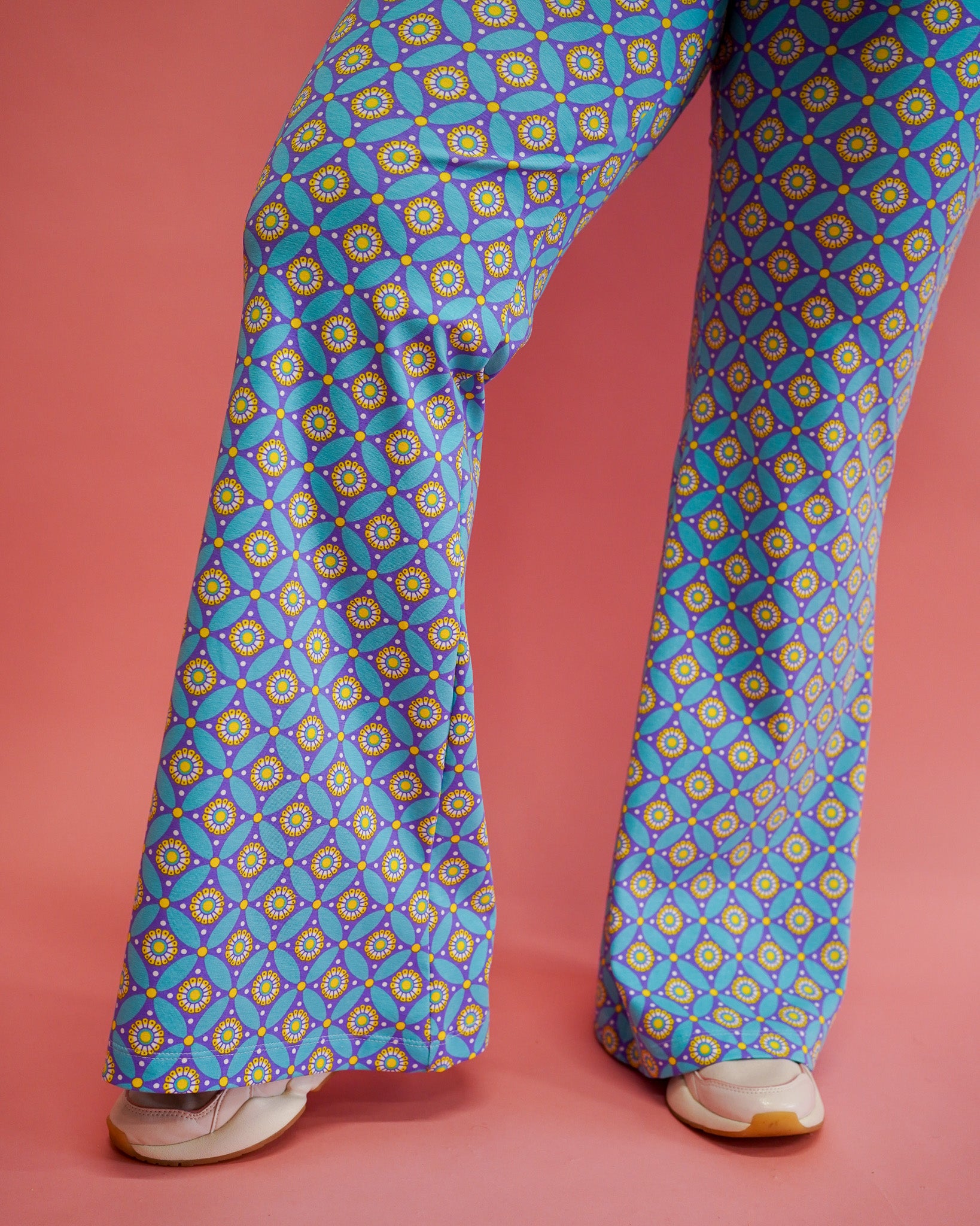 Flared Kaat | Blauw