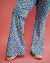 Flared Kaat | Blauw