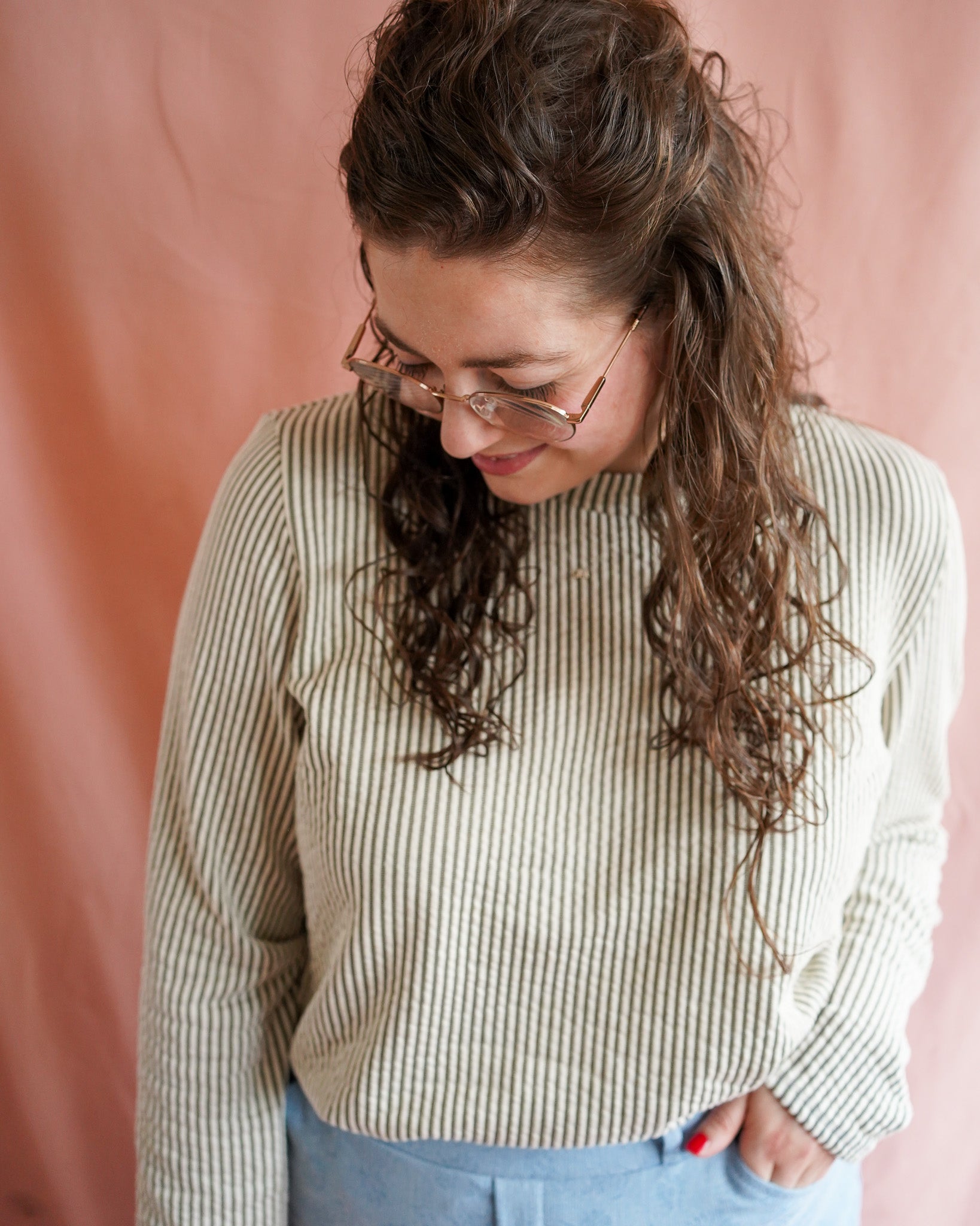Maud (oudgroen) top