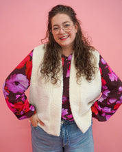 Gilet Teddy | Ecru